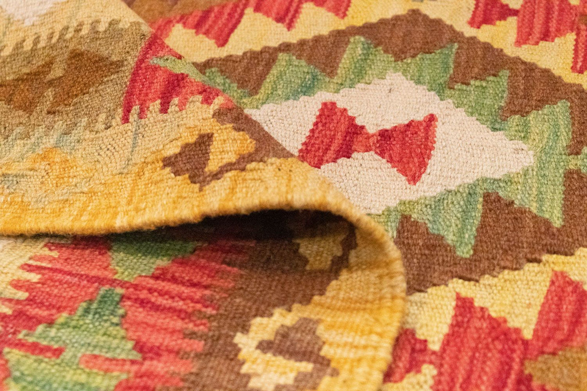 Dywan Kelim - Orientalny - 148 x 98 cm - pomarańczowy