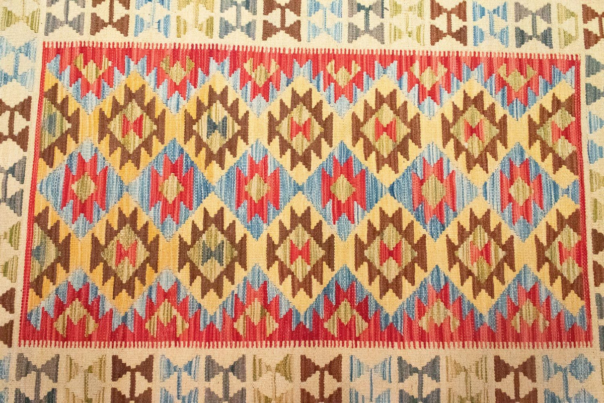 Dywan Kelim - Orientalny - 145 x 104 cm - czerwony