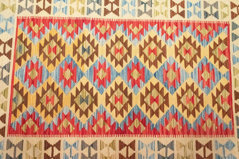 Dywan Kelim - Orientalny - 145 x 104 cm - czerwony