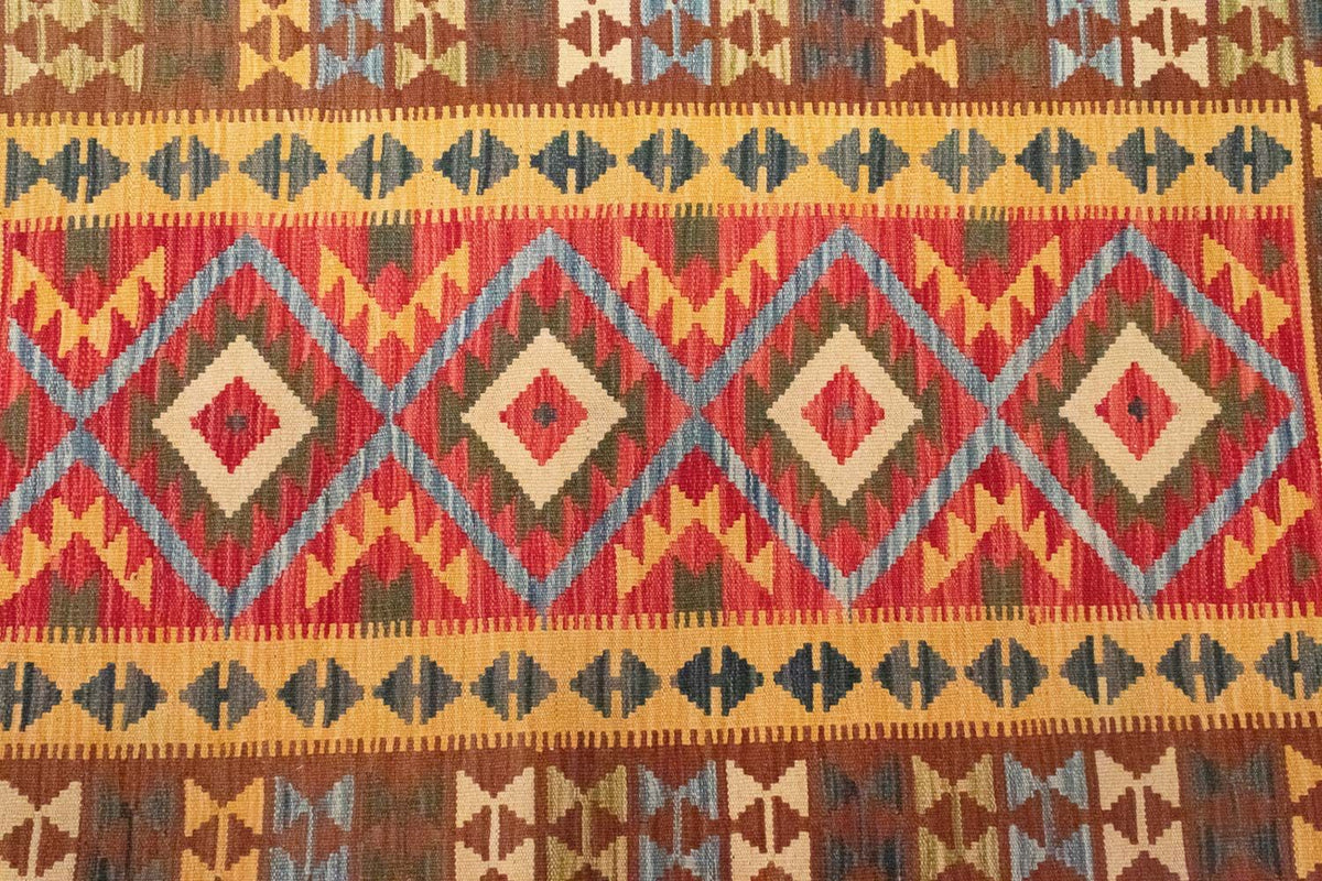 Dywan Kelim - Orientalny - 154 x 107 cm - zielona