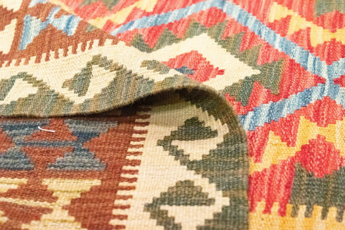 Dywan Kelim - Orientalny - 154 x 107 cm - zielona