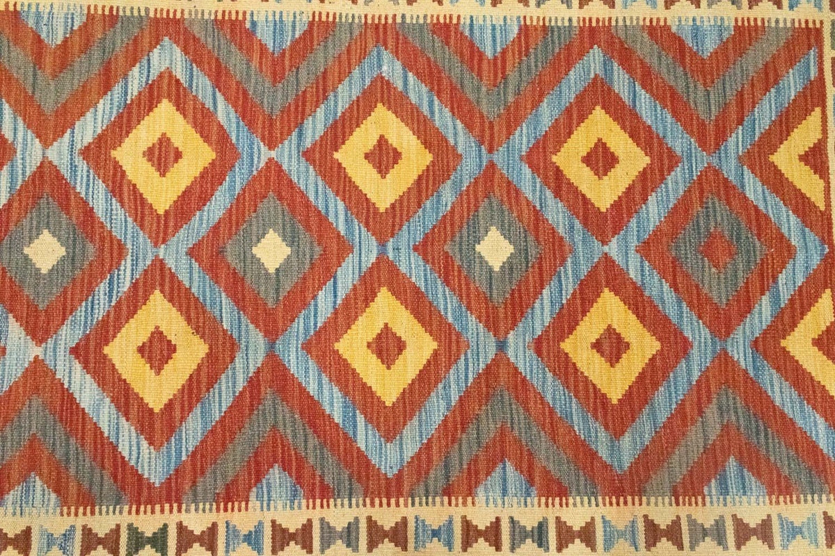 Dywan Kelim - Orientalny - 161 x 107 cm - brązowy