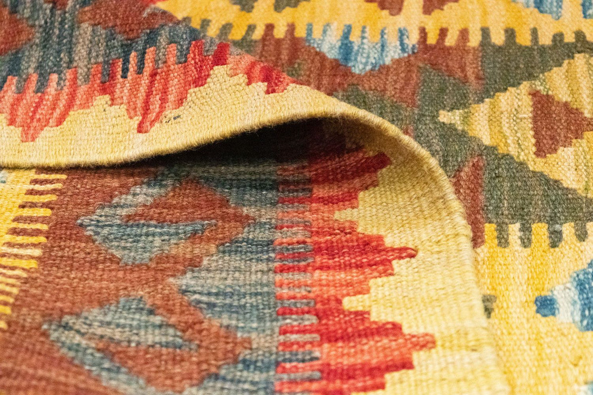 Dywan Kelim - Orientalny - 149 x 98 cm - żółty