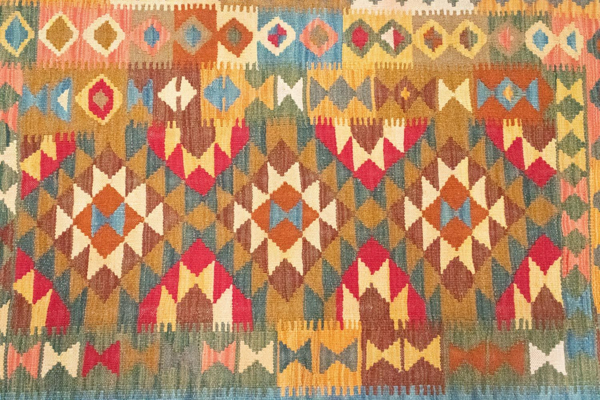 Dywan Kelim - Orientalny - 152 x 102 cm - wielokolorowy