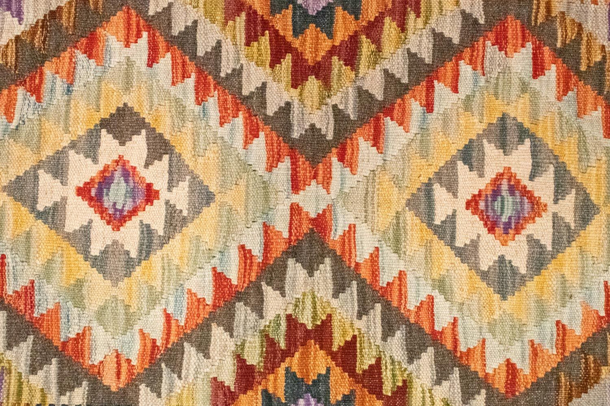 Dywan Kelim - Orientalny - 147 x 97 cm - pomarańczowy