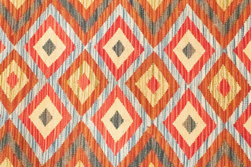 Dywan Kelim - Orientalny - 154 x 105 cm - pomarańczowy