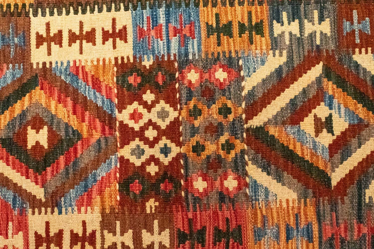 Dywan Kelim - Orientalny - 159 x 103 cm - wielokolorowy