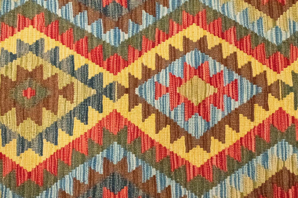 Biegacz Dywan Kelim - Orientalny - 209 x 95 cm - beżowy