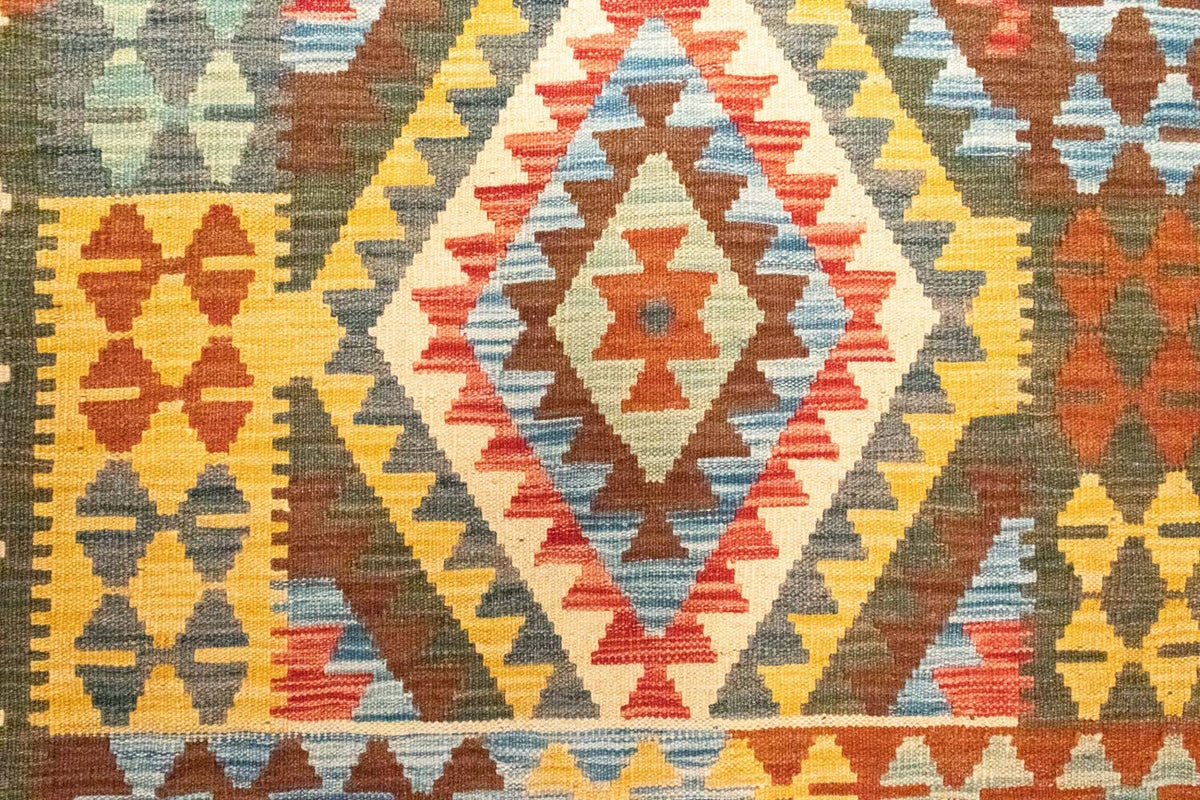 Biegacz Dywan Kelim - Orientalny - 204 x 103 cm - wielokolorowy