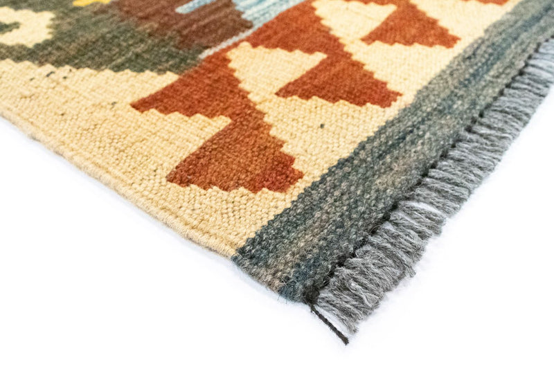 Biegacz Dywan Kelim - Orientalny - 204 x 103 cm - wielokolorowy