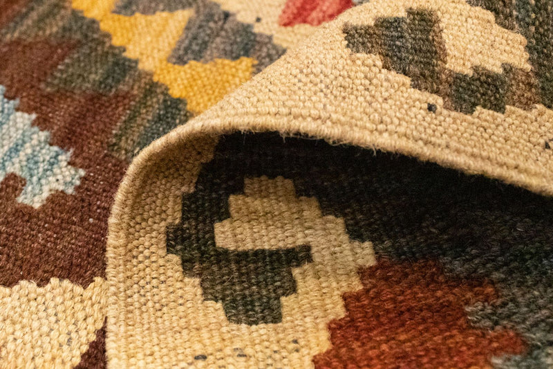 Biegacz Dywan Kelim - Orientalny - 204 x 103 cm - wielokolorowy