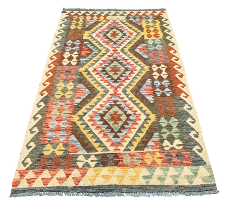 Biegacz Dywan Kelim - Orientalny - 204 x 103 cm - wielokolorowy