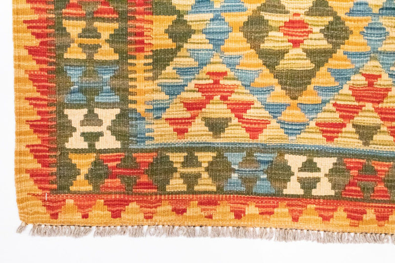 Dywan Kelim - Orientalny - 130 x 83 cm - pomarańczowy