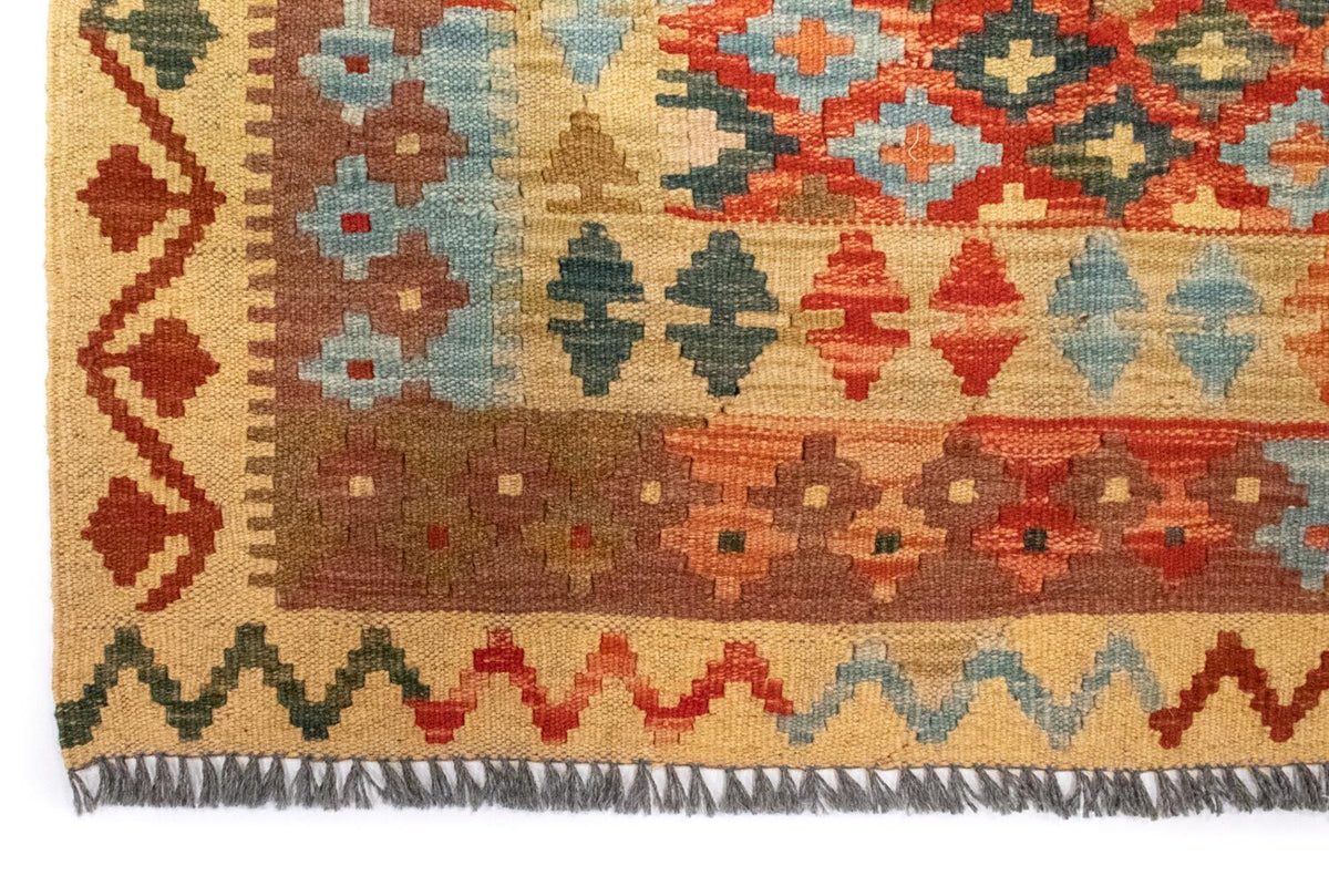 Dywan Kelim - Orientalny kwadratowy  - 115 x 106 cm - wielokolorowy