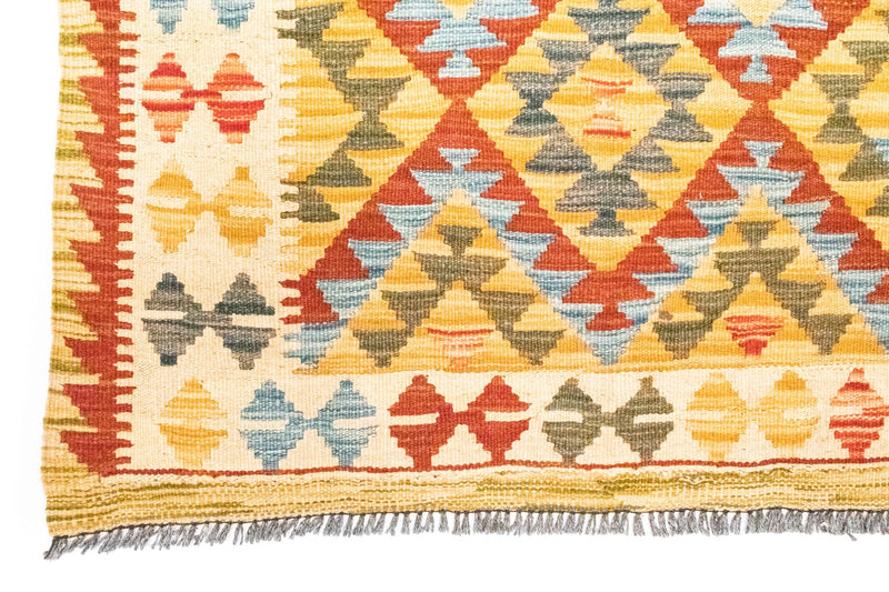 Dywan Kelim - Orientalny - 126 x 80 cm - pomarańczowy