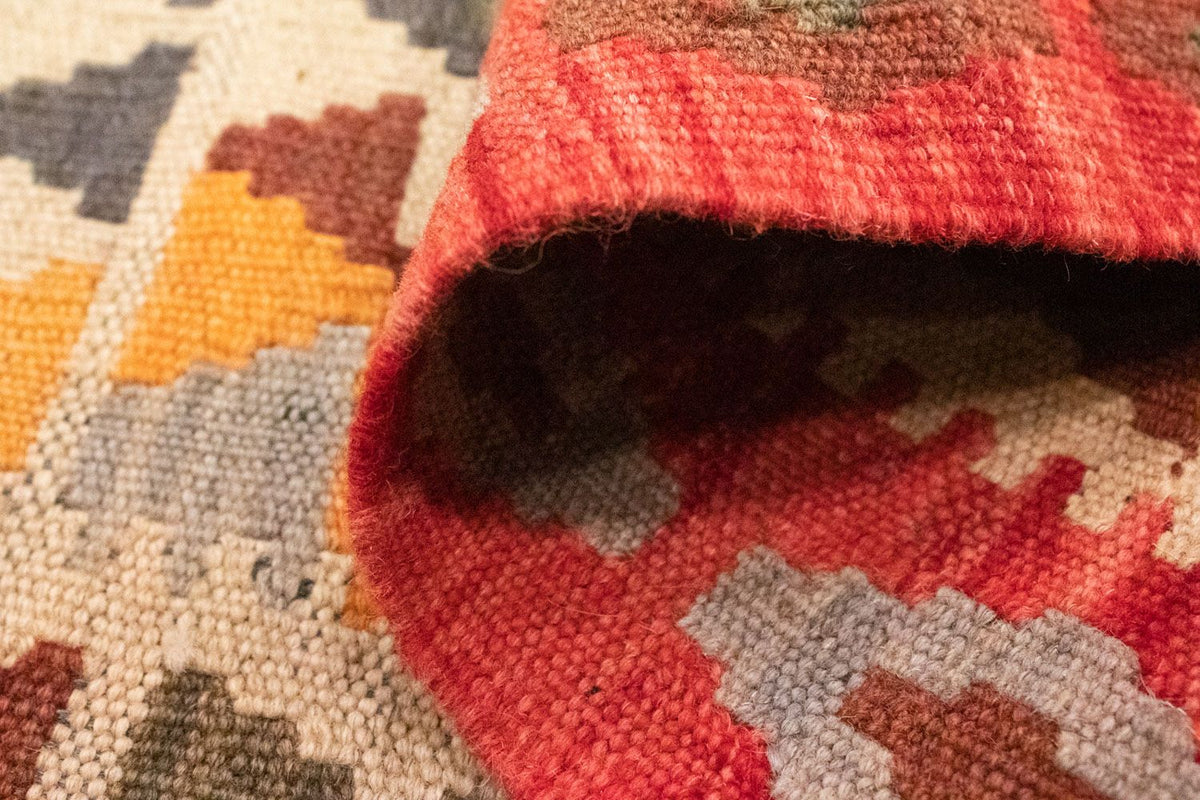 Dywan Kelim - Orientalny - 120 x 77 cm - pomarańczowy