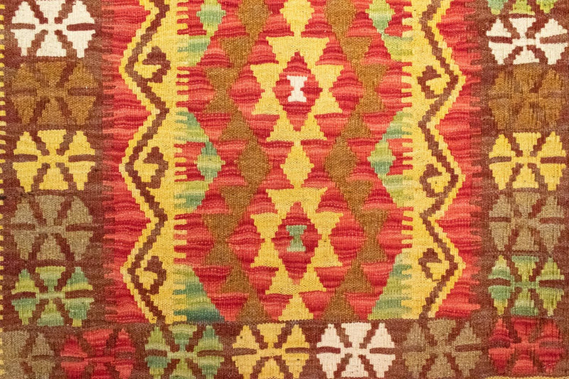 Dywan Kelim - Orientalny - 120 x 82 cm - pomarańczowy