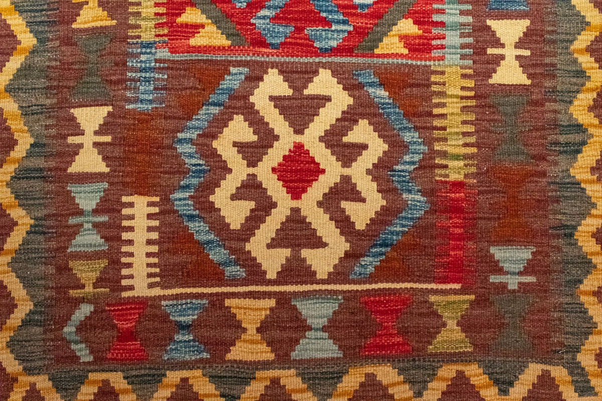 Dywan Kelim - Orientalny - 125 x 86 cm - brązowy