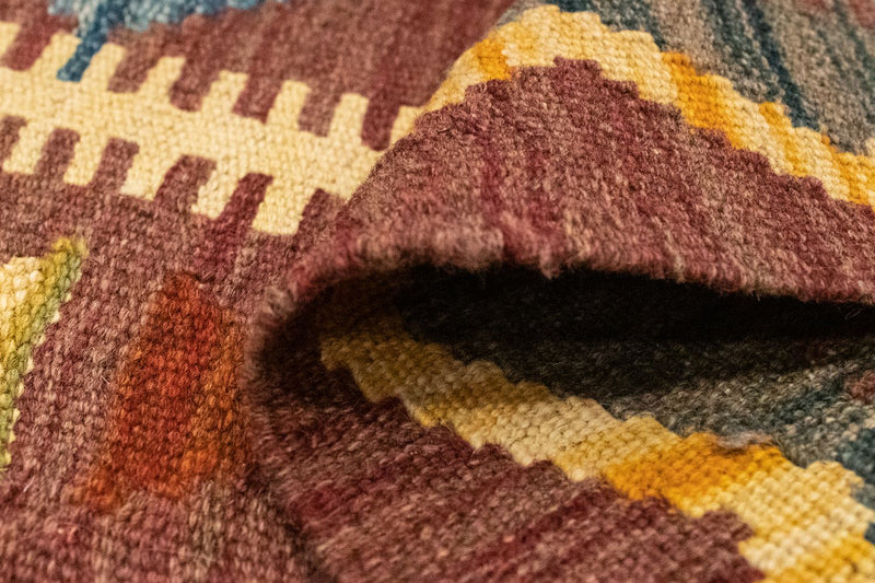 Dywan Kelim - Orientalny - 125 x 86 cm - brązowy