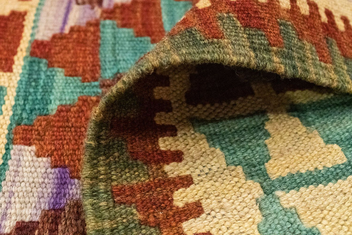 Dywan Kelim - Orientalny - 114 x 77 cm - wielokolorowy