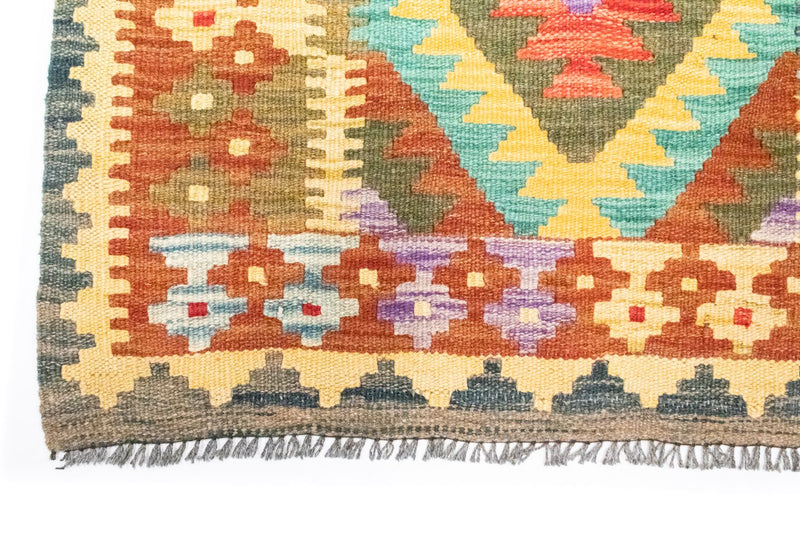 Dywan Kelim - Orientalny - 123 x 80 cm - brązowy