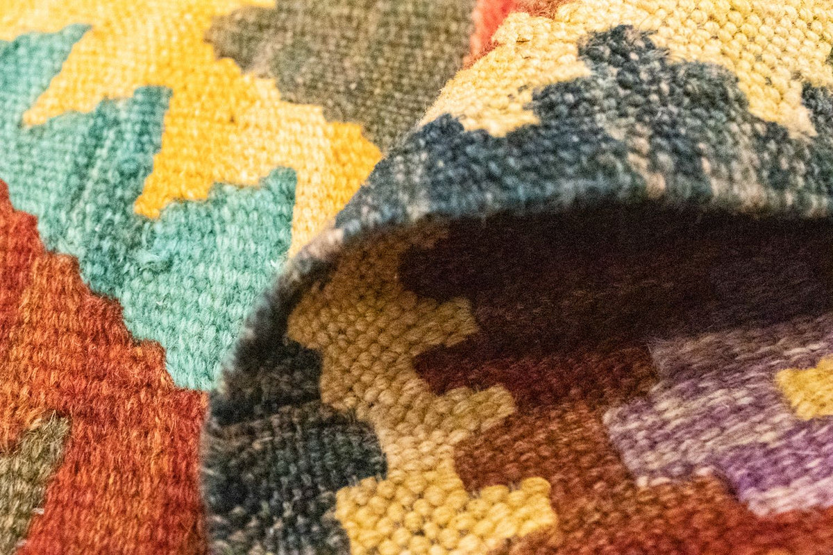 Dywan Kelim - Orientalny - 123 x 80 cm - brązowy