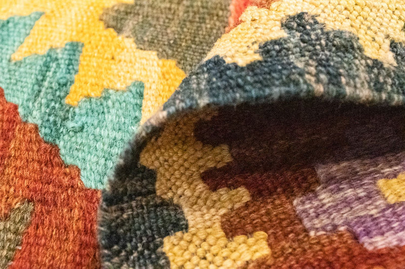 Dywan Kelim - Orientalny - 123 x 80 cm - brązowy