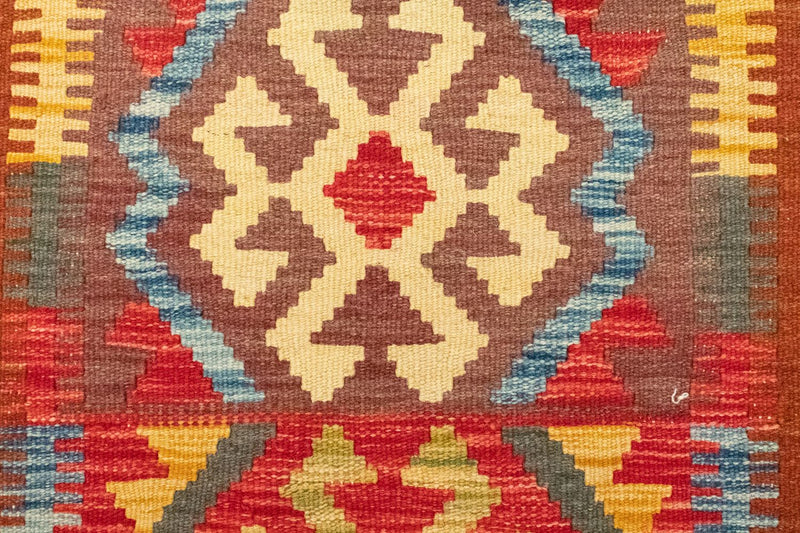 Dywan Kelim - Orientalny - 119 x 82 cm - brązowy