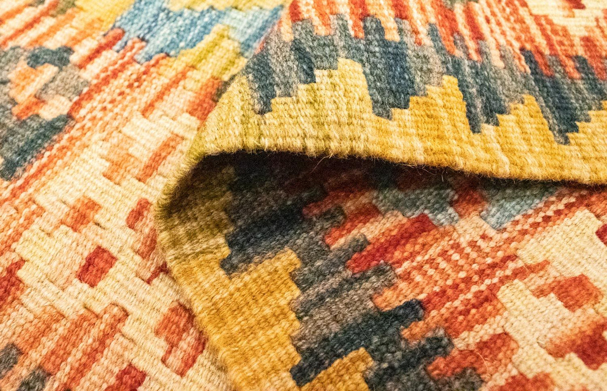 Dywan Kelim - Orientalny - 131 x 83 cm - wielokolorowy