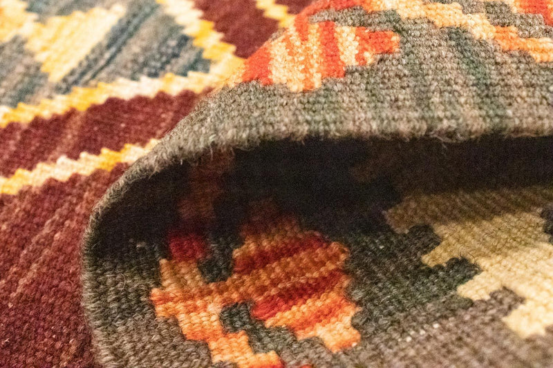 Dywan Kelim - Orientalny - 123 x 83 cm - pomarańczowy