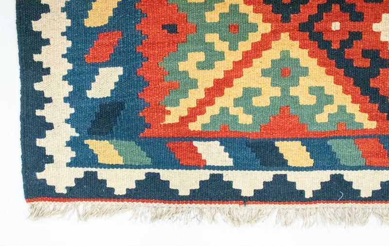 Dywan Kelim - Orientalny - 121 x 83 cm - niebieski