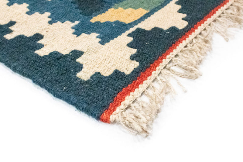 Dywan Kelim - Orientalny - 121 x 83 cm - niebieski