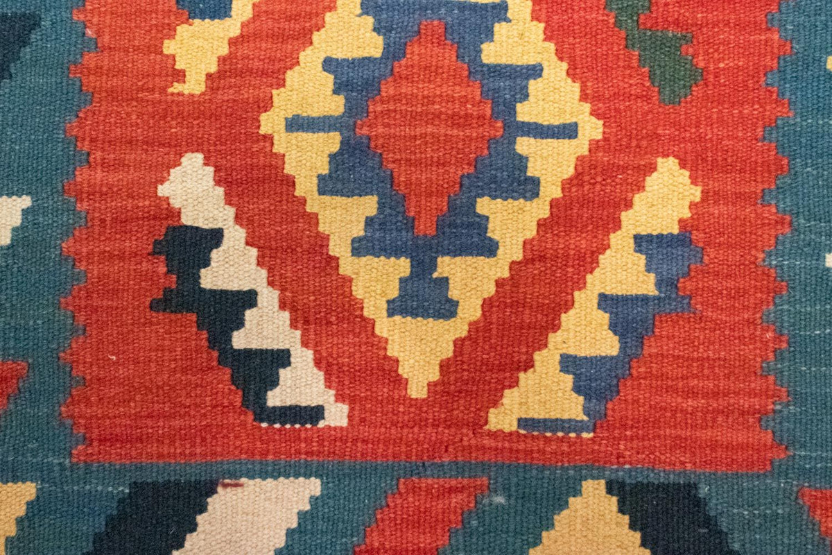 Dywan Kelim - Orientalny - 122 x 83 cm - pomarańczowy