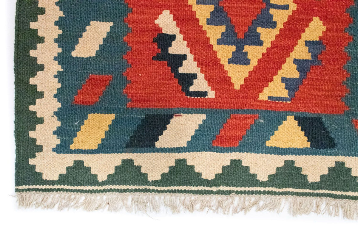 Dywan Kelim - Orientalny - 122 x 83 cm - pomarańczowy