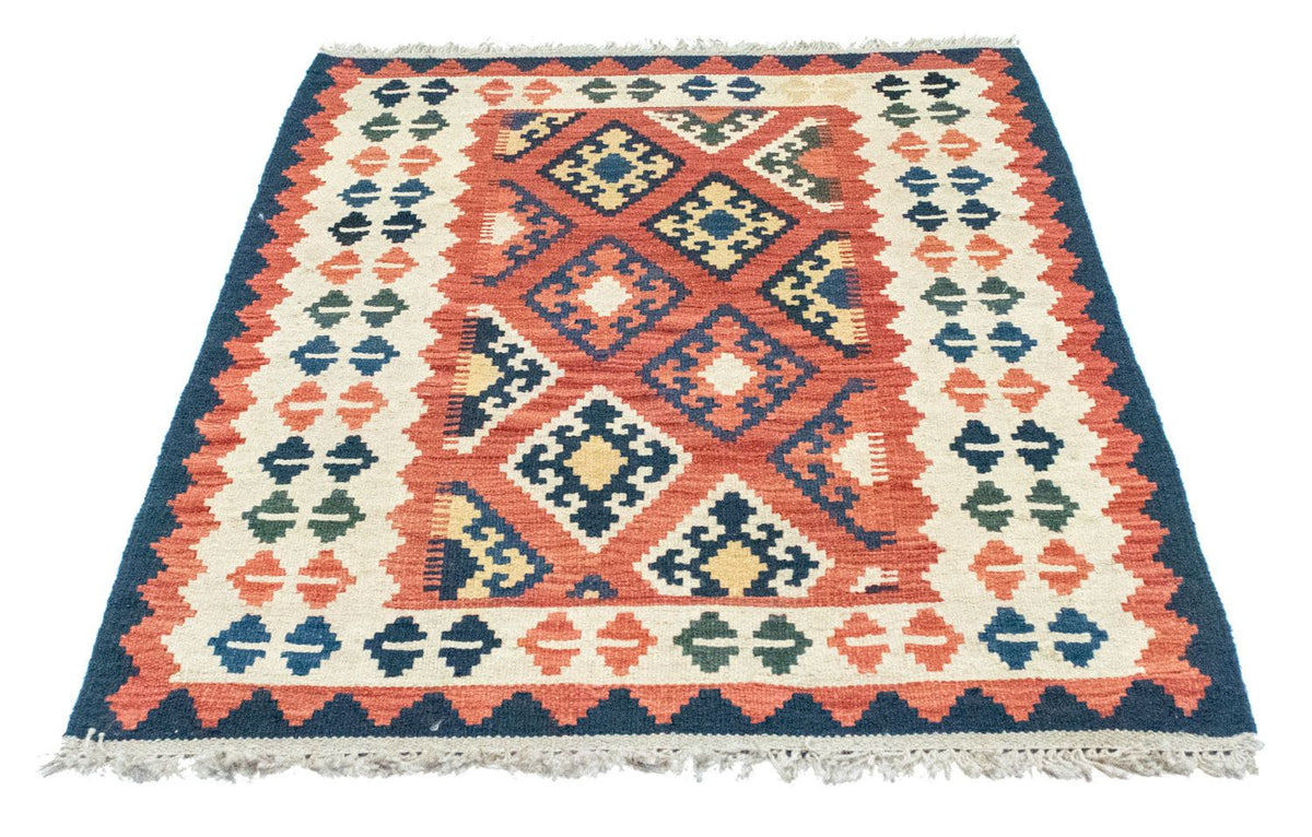 Dywan Kelim - Orientalny - 123 x 85 cm - pomarańczowy