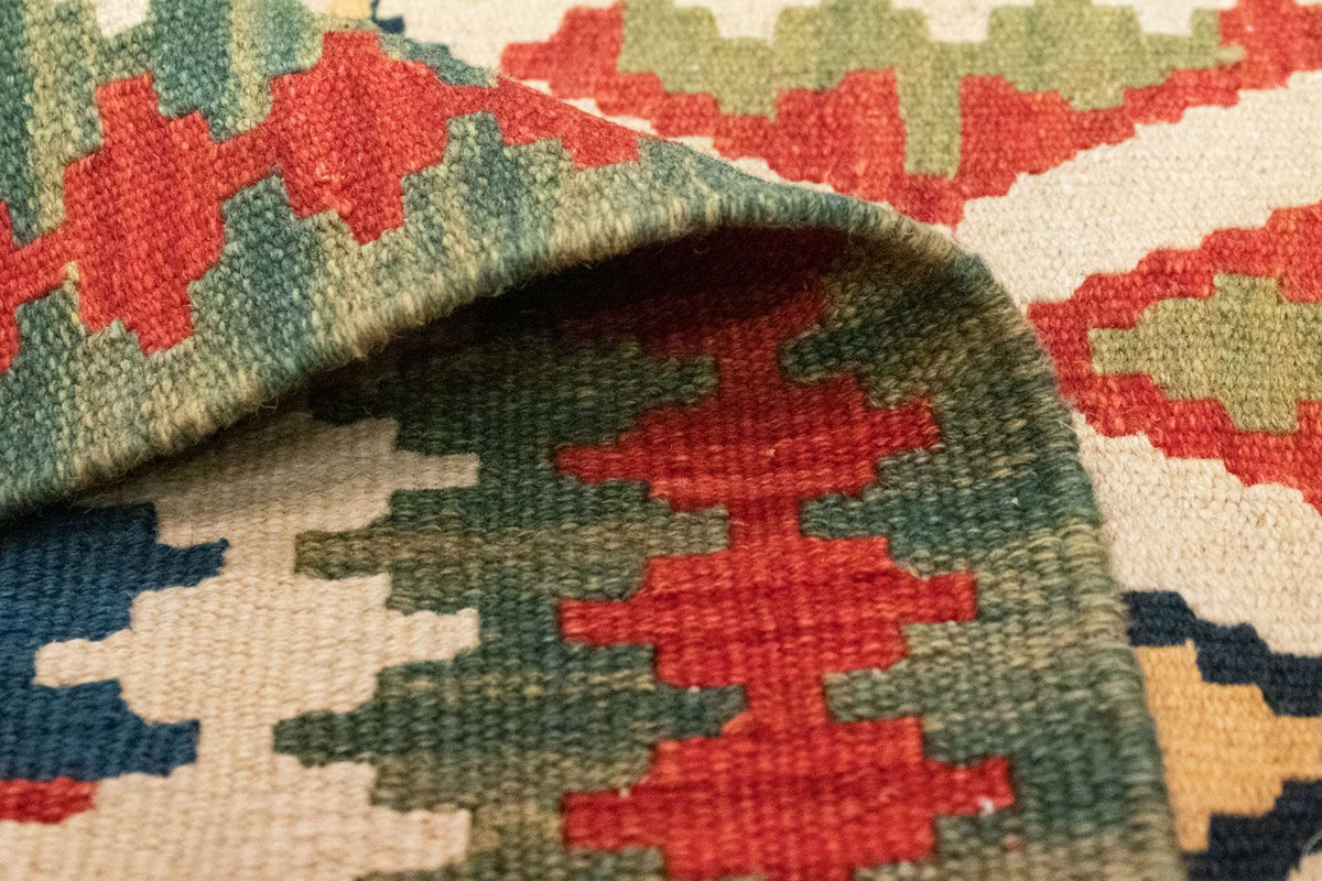 Dywan Kelim - Orientalny - 119 x 82 cm - pomarańczowy