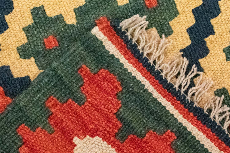 Dywan Kelim - Orientalny - 132 x 80 cm - beżowy