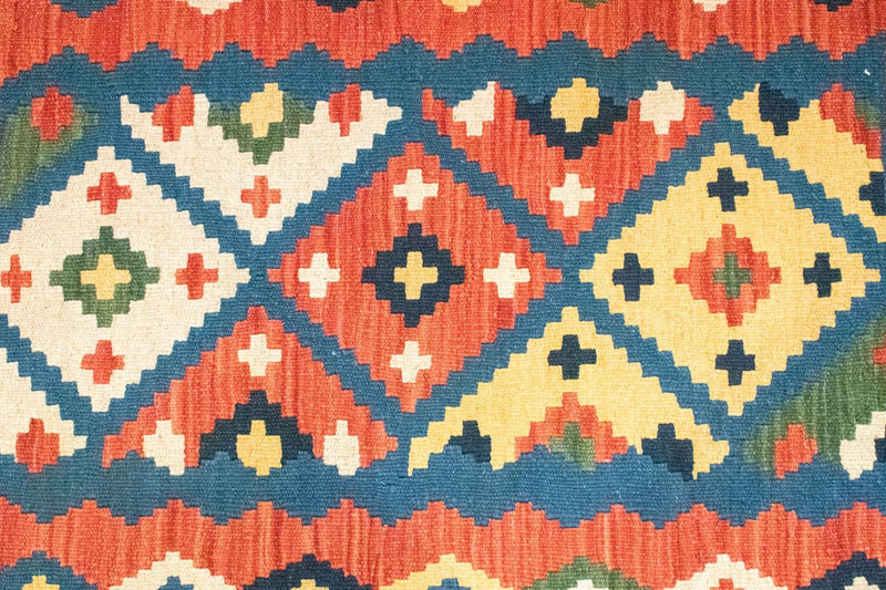 Dywan Kelim - Orientalny - 123 x 83 cm - pomarańczowy