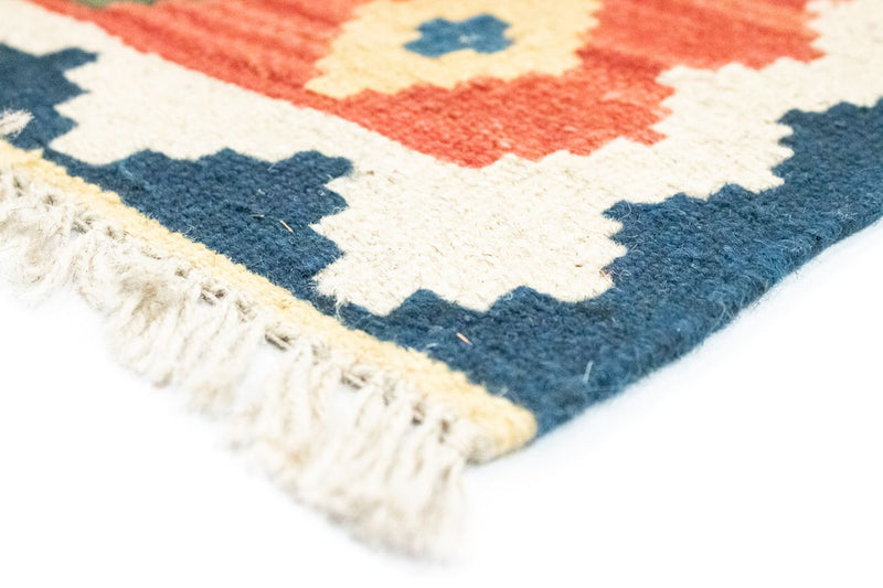 Dywan Kelim - Orientalny - 123 x 83 cm - pomarańczowy