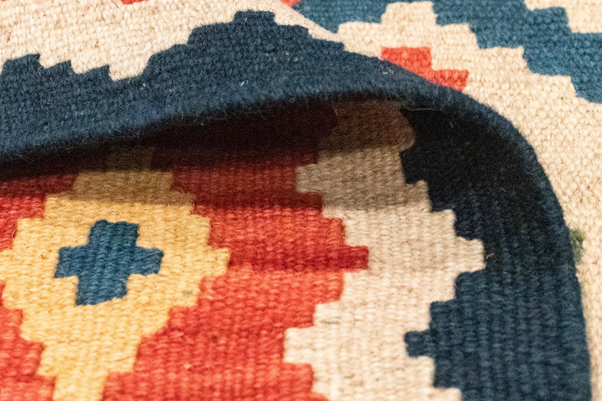 Dywan Kelim - Orientalny - 123 x 83 cm - pomarańczowy