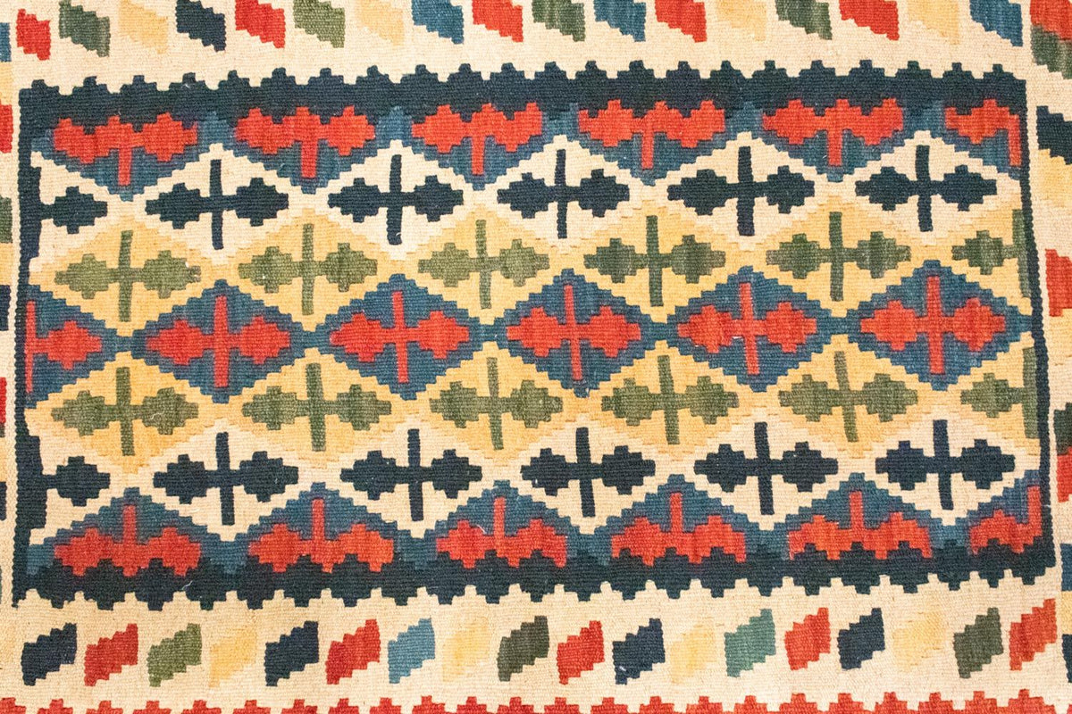 Dywan Kelim - Orientalny - 123 x 86 cm - pomarańczowy