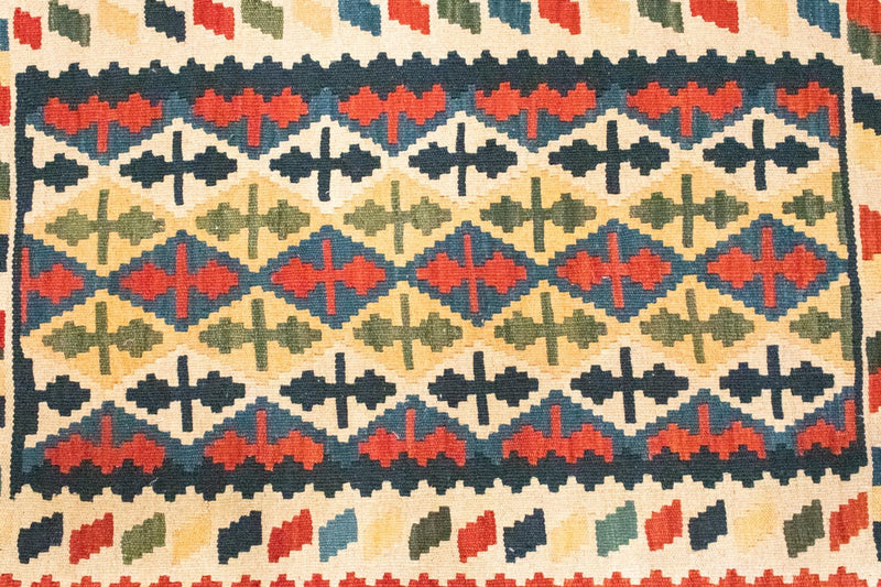 Dywan Kelim - Orientalny - 123 x 86 cm - pomarańczowy