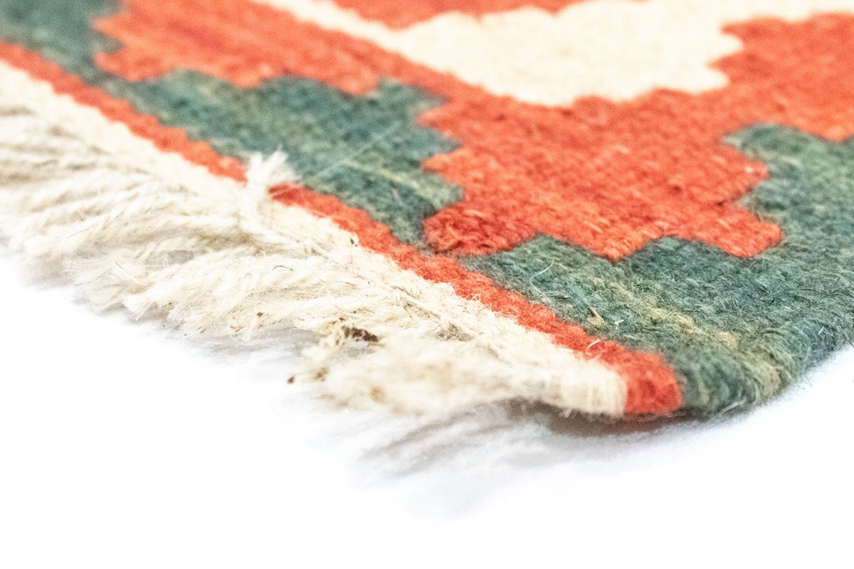 Dywan Kelim - Orientalny - 123 x 86 cm - pomarańczowy