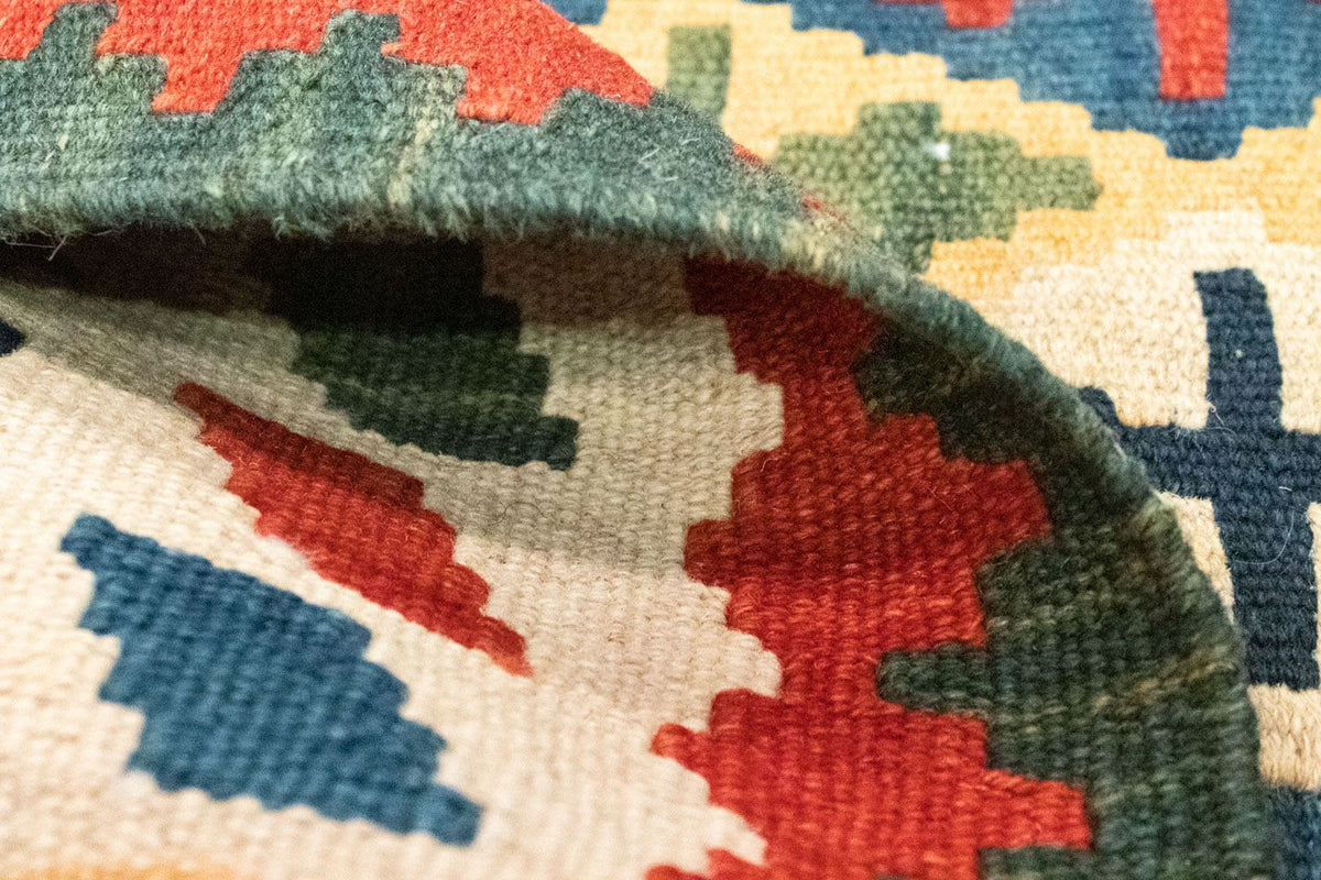 Dywan Kelim - Orientalny - 123 x 86 cm - pomarańczowy