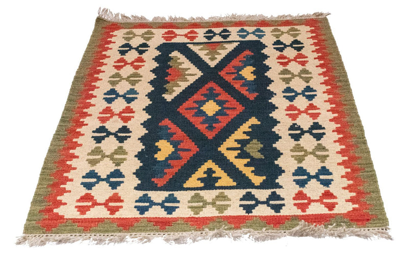 Dywan Kelim - Orientalny - 121 x 80 cm - niebieski