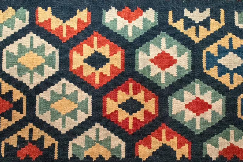 Dywan Kelim - Orientalny - 122 x 82 cm - niebieski