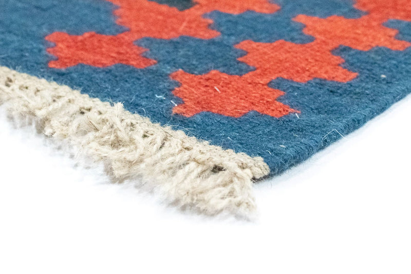 Dywan Kelim - Orientalny - 122 x 82 cm - niebieski