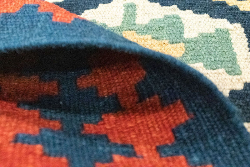 Dywan Kelim - Orientalny - 122 x 82 cm - niebieski