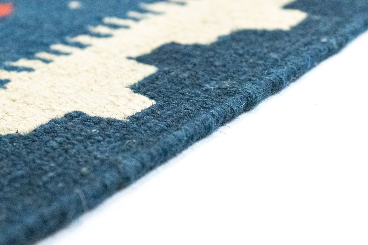 Dywan Kelim - Orientalny - 117 x 79 cm - pomarańczowy