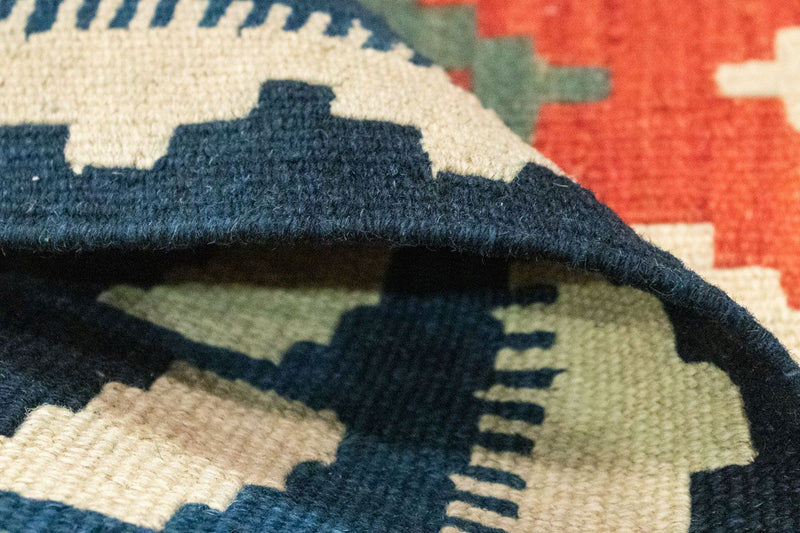 Dywan Kelim - Orientalny - 117 x 79 cm - pomarańczowy